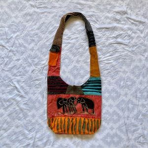 Multicolor Handmade shoulder bag